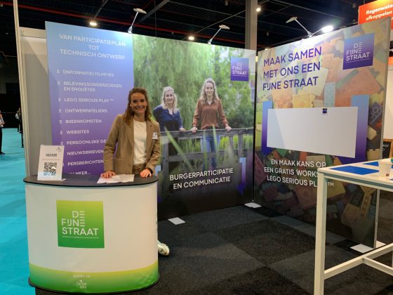 Merel Kersten op de beurs