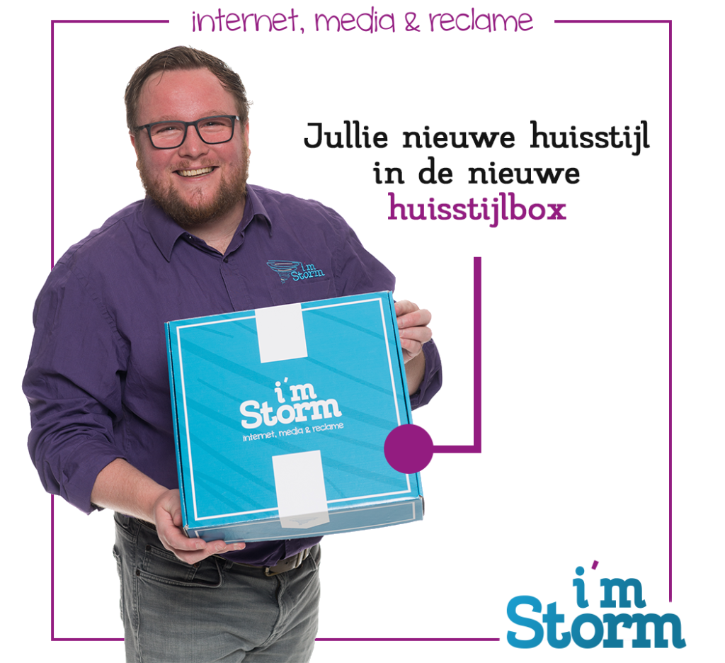 huisstijlbox met nieuwe huisstijl