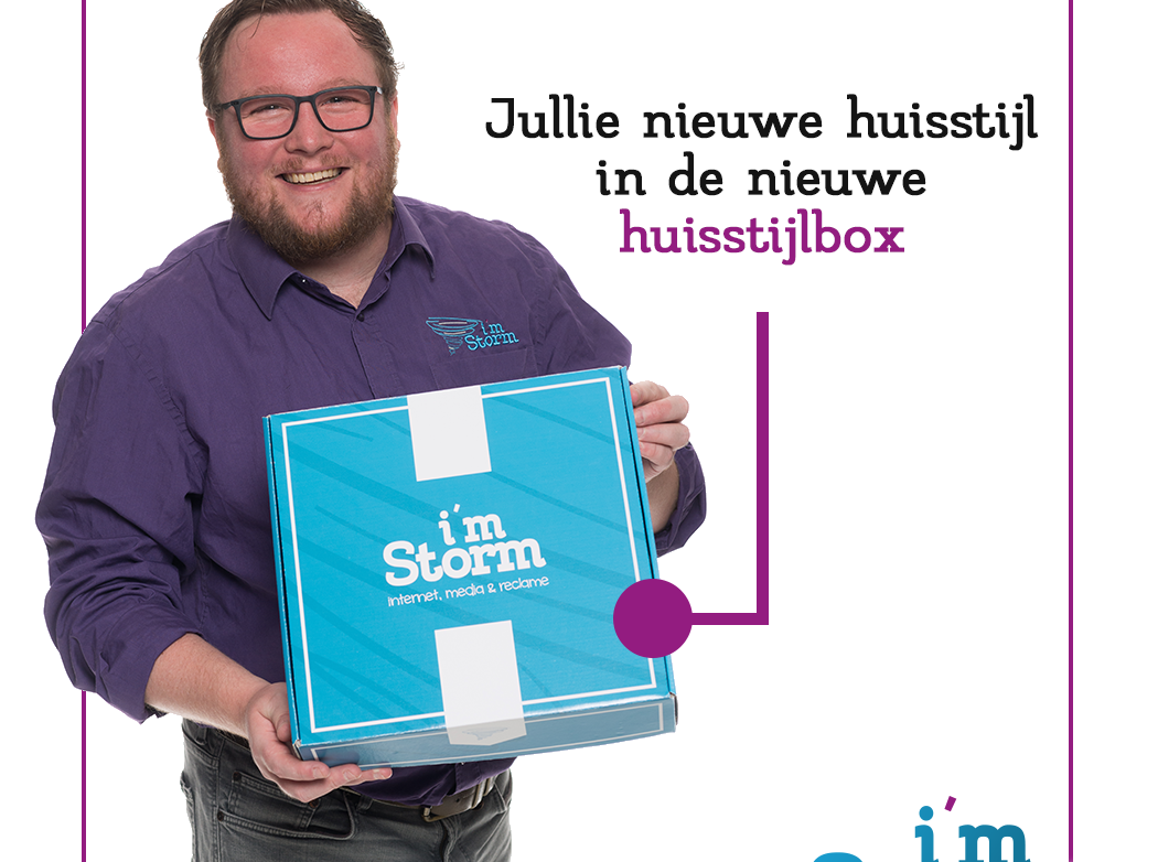 huisstijlbox met nieuwe huisstijl