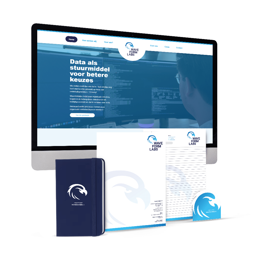 branding en logo design voor waveformlabs met windkracht 6