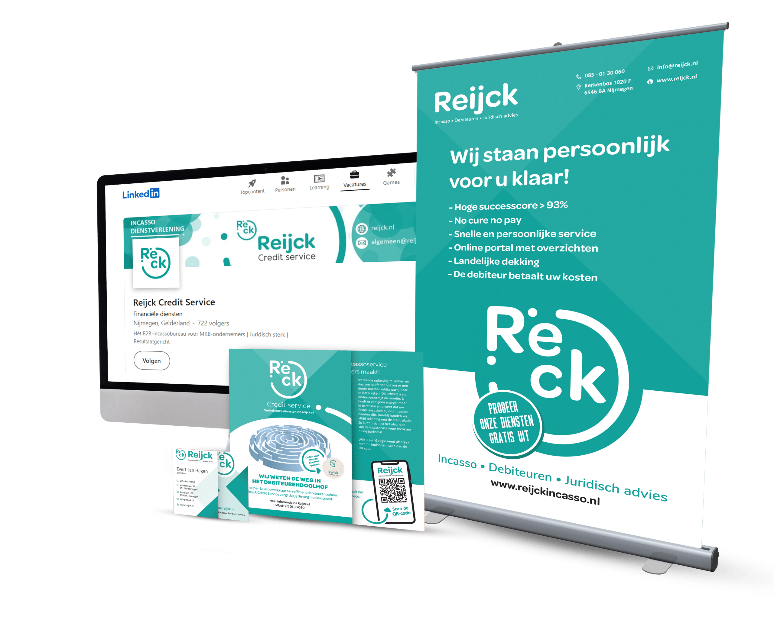 huisstijl en bedrijfsnaam Reijck Credit Service Nijmegen