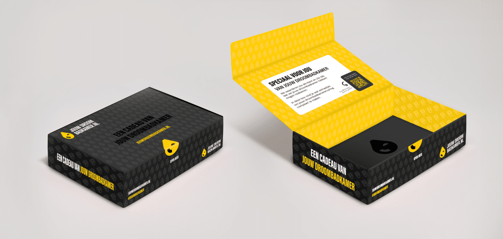 bedankbox voor klanten op maat ontworpen en geproduceerd
